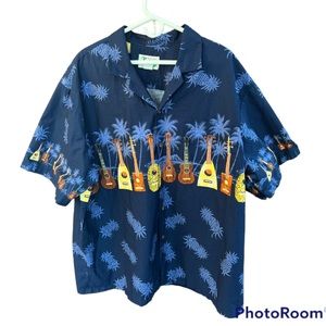 Vintage Ky's Guitar Hawaiian Ukulele Camp Shirt 3XL  Discounted Shipping